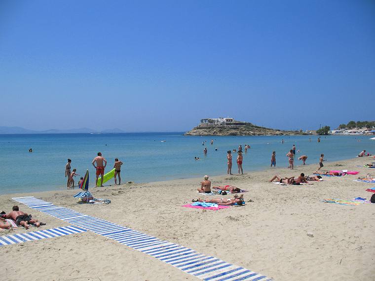 Saint George Beach in Naxos Town