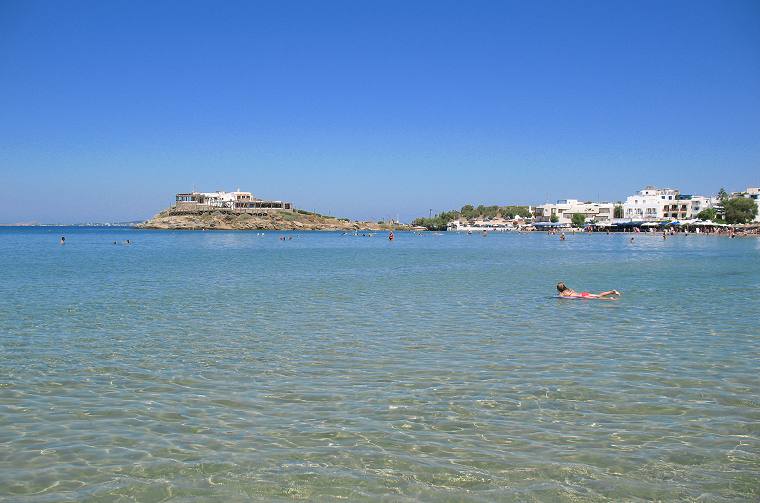 Saint George Beach in Naxos Town