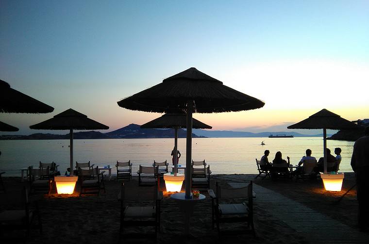 Saint George Beach in Naxos Town